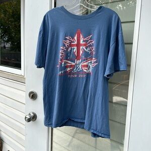 Def Leppard graphic concert T tour 2017 United States/Canada blue 2XL